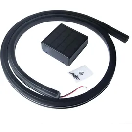 Home Deluxe Nutleiste mit Solar LED Beleuchtung 3er Set Gummi  IP65 schwarz