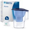 Brita Wasserfilter Aluna blau (2,4l) inkl. 1x MAXTRA PRO All-in-1 Kartusche, Wasserfilter, Blau