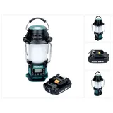 Makita DMR 056 A1 Akku Radio 18 V FM DAB+ mit Laterne 360° Taschenlampe IP65 + 1x Akku 2,0 Ah - ohne Ladegerät