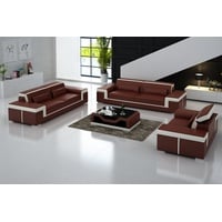 JVmoebel Sofa Schwarze Couchgarnitur 3+1+1 Moderne Sofas Polstermöbel Design Neu, Made in Europe braun