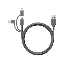 GP CY1N Lade & Sync Kabel 1m 3in1 USB-A auf Micro/USB-C/Light