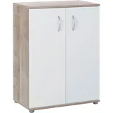 Arthur Berndt Mehrzweckschrank Knut 2-türig 60 x 83 x 35 cm Eiche weiß