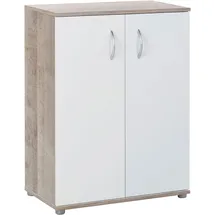 Arthur Berndt Mehrzweckschrank Knut 2-türig 60 x 83 x 35 cm Eiche weiß