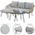 Idimex Mykonos Loungeset braun/grau