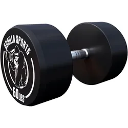 Kurzhantel Gummi 2.5 - 40 kg SCHWARZ|SCHWARZ|SCHWARZ 17.5kg
