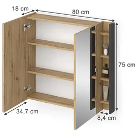 Vicco Edelin 80 cm grau