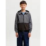 Jack & Jones Junior Jjerush Outdoorjacke Schwarz/Grau/Weiß 140