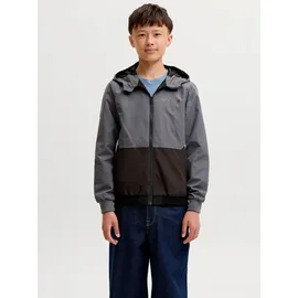 Jack & Jones Junior Jjerush Outdoorjacke Schwarz/Grau/Weiß 140