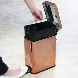 MetroDecor Tretmülleimer 5 l Rotgold