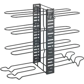 Wenko Topf- und Pfannenständer 3in1, verstellbar, platzsparend, für bis zu 8 Töpfe, Pfannen und Deckel, für Küchenschränke ab 60 cm Breite, Metall, 54,5 x 42 x 20 cm
