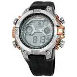 Burgmeister Herren Alarm-Chronograph Digitaluhr Digital Power, BM800-112B - Schwarz