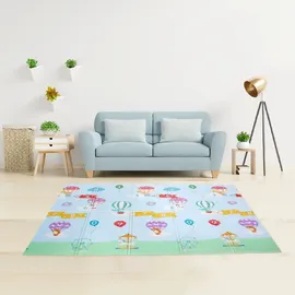 Teamson Kids Fantasy Fields Heißluftballons Kinder Sanft Baby Spielmatte 1.97m x 1.54m PS-PM002