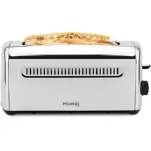 h.koenig TOAS32 Toaster Schwarz/Silber