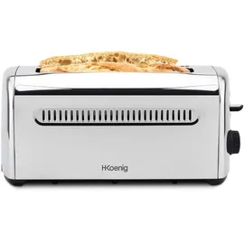 h.koenig TOAS32 Toaster Schwarz/Silber