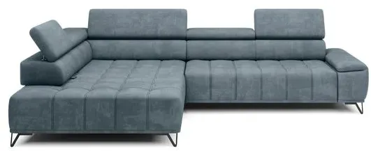 Ecksofa Palladio Stoff Ice Blue