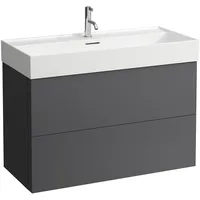 Laufen „Kartell“ Waschtischunterbau 985mm für Waschtisch H810337, × Schiefergrau