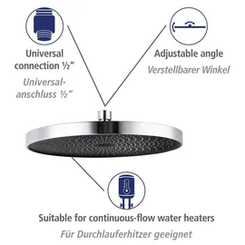 Wenko Duschsystem Softwater Chrom 75-120 cm