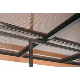 Konifera Anbaupavillon Bilbao 3,6 x 2,4 m Braun