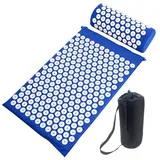 Sport-Knight® Akupressurmatte mit Kissen und Tasche Blau 1 St