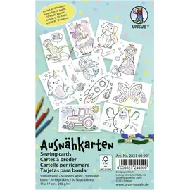 Ursus Ausnähkarten 11 x 17 cm weiß