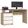 Akord Clp In Der Farbe Sonoma-eiche mit 3 Schubladen, Rechteckig,Rechteckig, 135x77x60 cm, Arbeitszimmer, Schreibtische, Computertische