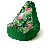 go gift Sitzsack, Grün, 130 x 90 cm, Birne