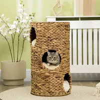 PawHut Kratztonne 73 cm hellbraun