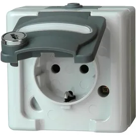 Kopp Schuko-Steckdose 1fach grau 1 St.