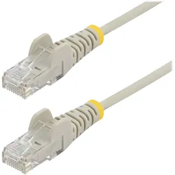 StarTech.com 2,5 m Cat6-Kabel - Schlankes Cat6-Patchkabel - Grau - Snagless RJ45
