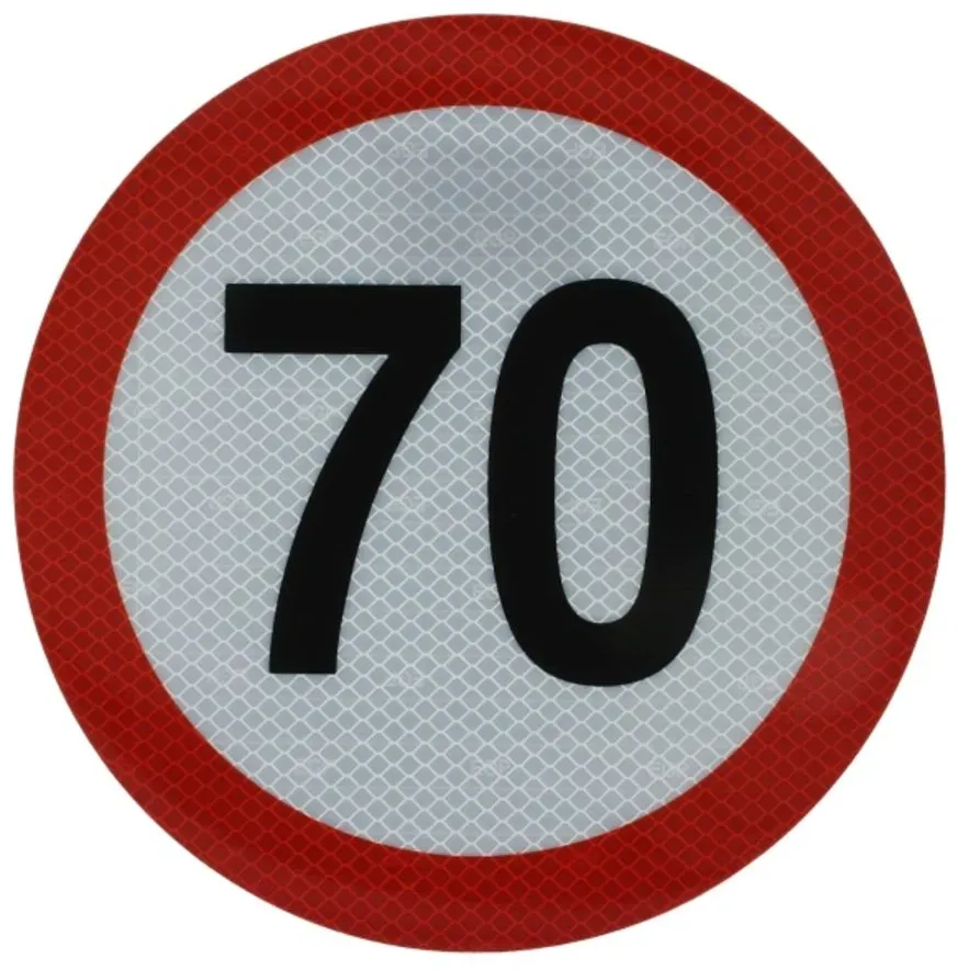 Pegatina de velocidad 70km/h CARGOPARTS CARGO-T006