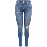 Only Jeans Push Up Power in Blau mit Destroy-Details-XS-L30