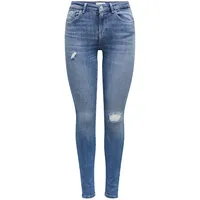 Only Jeans Push Up Power in Blau mit Destroy-Details-XS-L30