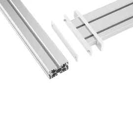 InLine Slatwall Tischhalterung Aluminium 1 m inkl. 2 Stützen 0,43 m Grau