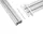 InLine Slatwall Tischhalterung Aluminium 1 m inkl. 2 Stützen 0,43 m Grau