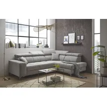 ed exciting design Sydney Ecksofa 282 x 128 cm, Rechts Taupe,