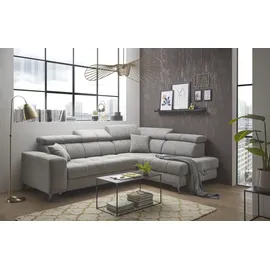 ed exciting design Sydney Ecksofa 282 x 128 cm, Rechts Taupe,