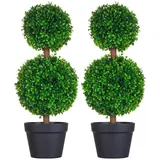 Homcom Künstliche Pflanzen 2er-Set 60 cm