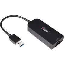 Club 3D USB 3.2 Gen1 Adapter Typ-A zu 2,5 Gigabit Ethernet St./Bu. schwarz