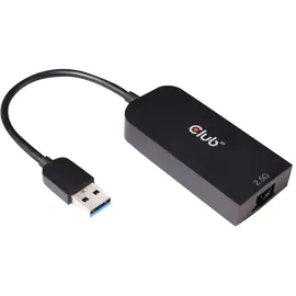 Club 3D USB 3.2 Gen1 Adapter Typ-A zu 2,5 Gigabit Ethernet St./Bu. schwarz