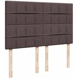 vidaXL Boxspringbett 140 x 200 cm Dunkelbraun