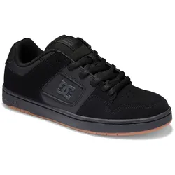 Sneaker DC SHOES "Manteca", Gr. 7(39), schwarz, Obermaterial: Leder (Kuh) / Futter: Textil / Außensohle: Gummi, Schuhe Skaterschuh Sneaker low