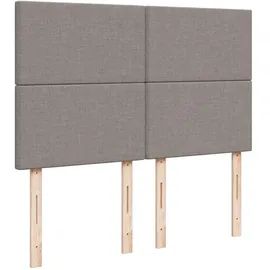 vidaXL Boxspringbett 140 x 200 cm Taupe