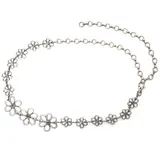 COLLEZIONE ALESSANDRO Kettengürtel Emma mit Blumen und Blüten - Einheitsgröße