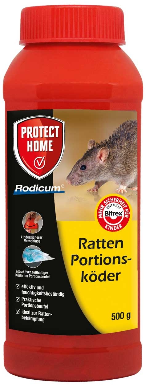 Protect Home Rodicum Ratten Portionsköder 500 g