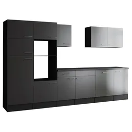 Respekta Küchenzeile 340 cm Grau