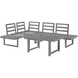 Konifera Hamburg Gartenlounge-Set grau