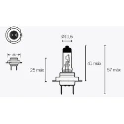 V PARTS Gloeilamp H7 12V 55W