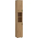 MID.YOU Mone Hochschrank 0 x 0 cm Braun Holz, Kunststoff