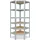 shelfplaza Eckregal Metall 200x60x30 cm silber