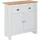 Wohnling Sideboard 79 x 81 x 34,5 cm Weiß / Eiche